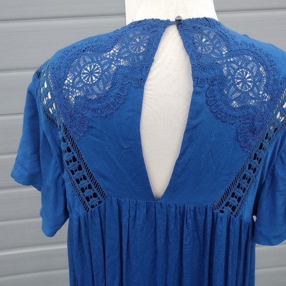 Free People Simply Extreme Maxi Dress Blue Size Small - Picture 6 of 11